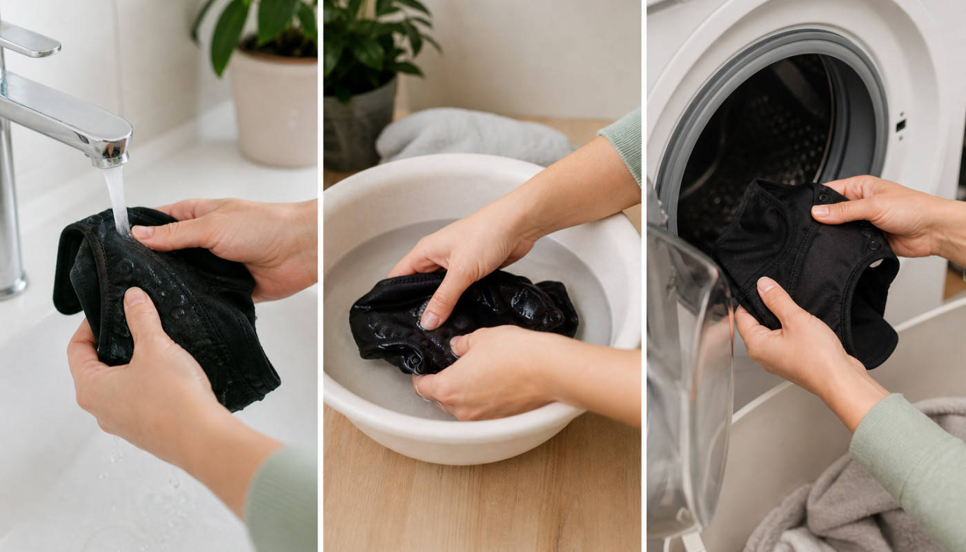 Trois étapes pour laver votre culotte menstruelle